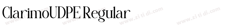 ClarimoUDPE Regular字体转换